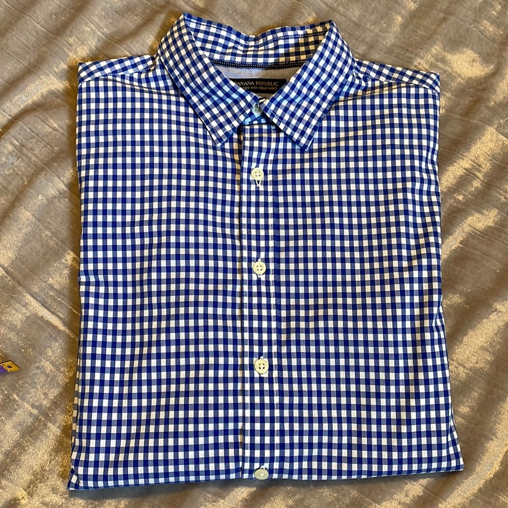 Banana Republic Custom 078 Wash Shirt Camden Fit SZ S
